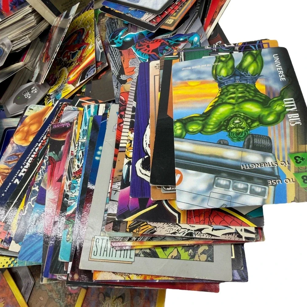 Mixed Lot Trading Cards Marvel Valiant DC‎ Pokemon Digimon Image Impel Skybox